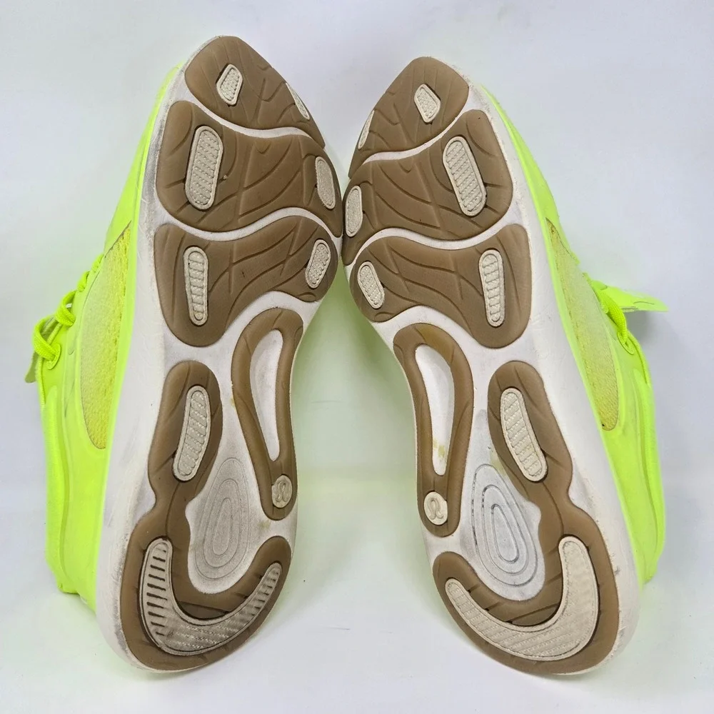 Lululemon W Chargefeel‎ Workout Low Athletic Shoes Neon Yellow Women's 8.5